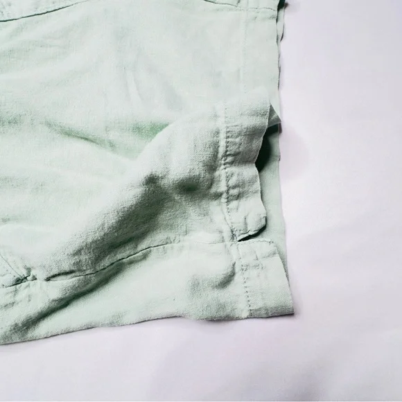 Briggs‎ Seafoam Green Linen Shorts Size Large - Picture 11 of 15